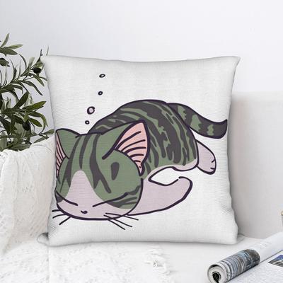 C-Chis S-Sweet H-Home Cat Pillow Case Comfy Pillow Cover Vintage Pillowcases For Sofa Home Decor