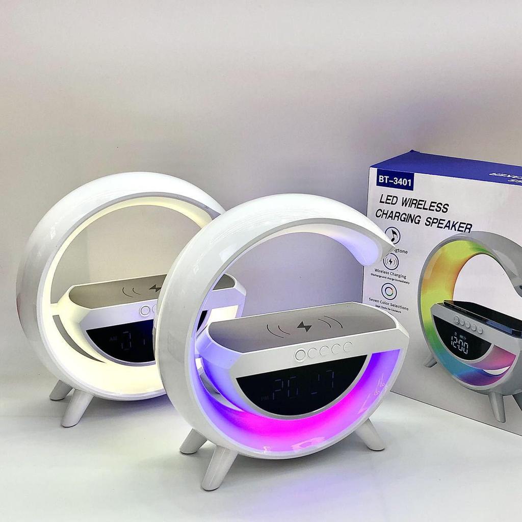 Hot Sale Large Bluetooth Speaker BT-3401 with Atmosphere Light and Voice Clock