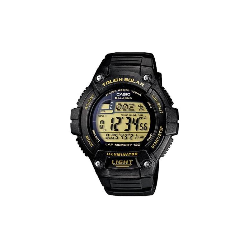 

Casio STANDARD series retro fashion simple classic 100 meters waterproof quartz movement resin strap Japanese and Korean watch men s watch W-S220-9AJH чорний