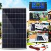 Monocrystalline 10W Framed Solar Panel Set with 3m Wire & 12V/18V Controller