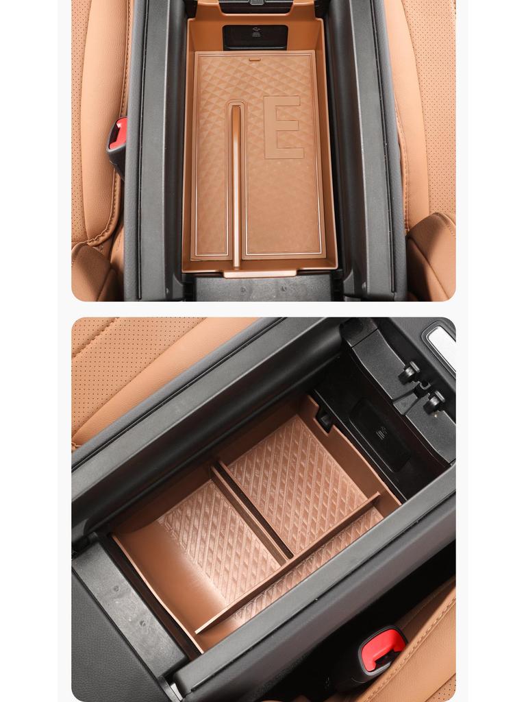 Storage Organizer for Mercedes-Benz GLC260, New C/E-Class, and E300L Center Console Armrest.