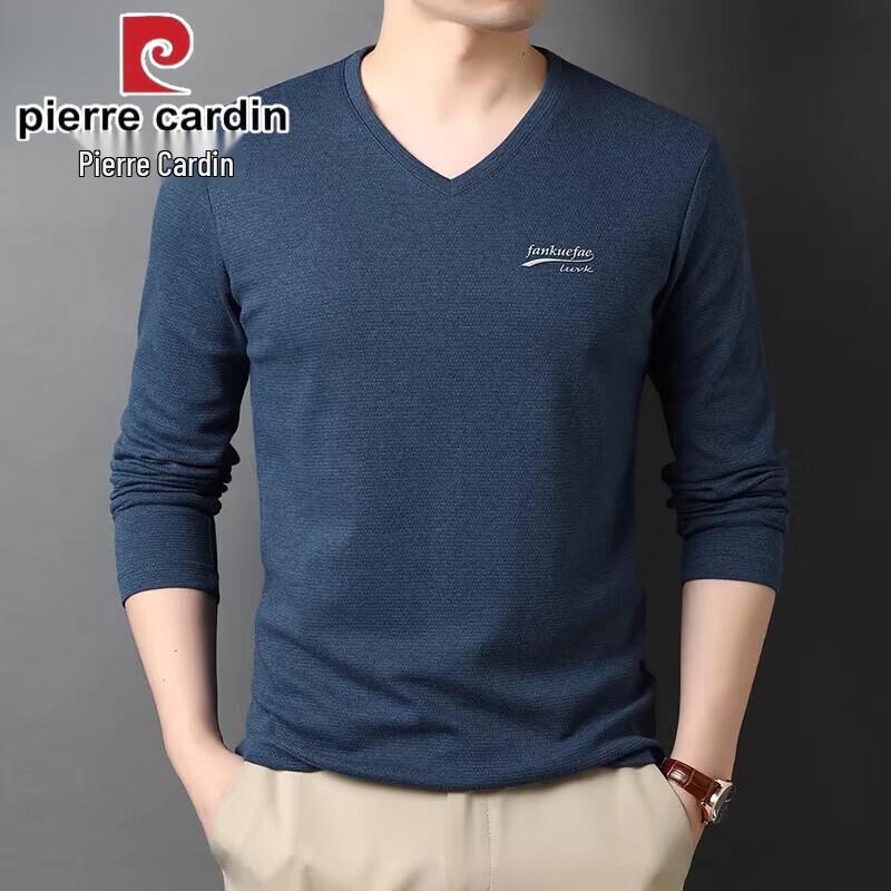 Pierre Cardin Men s V-Neck Long Sleeve T-Shirt 2XL