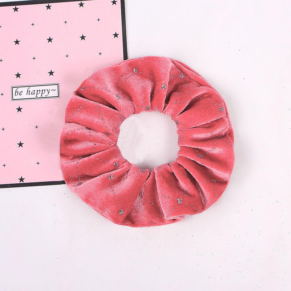 Velvet Nail Pearl Scrunchie Women Elastic Hair Rubber Bands Accessories Gum For Women Girls Ties Hair Ring Rope Ponytail Holder