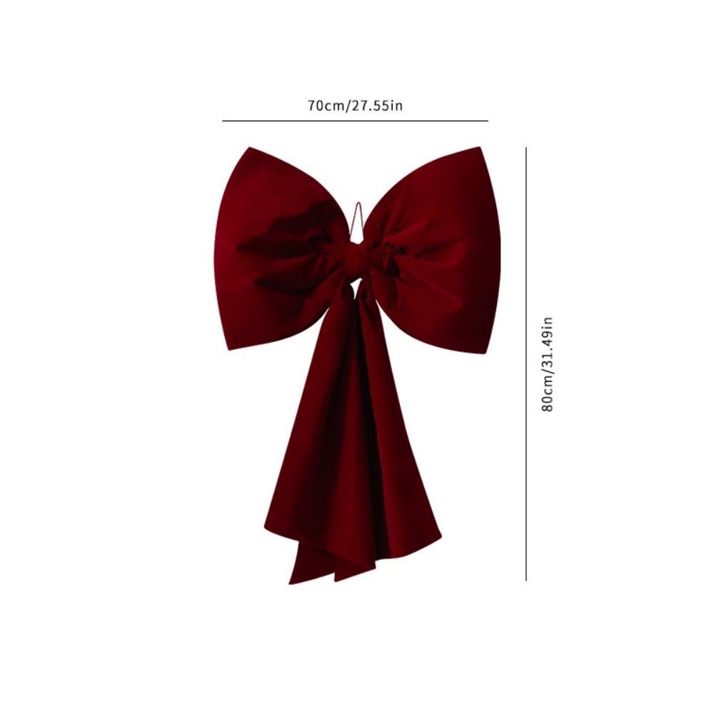 1 stuks Rode Kerststrikken Buiten Decoraties Grote Kerstboom Topper Strik voor Kerst Huis Voordeur Decor