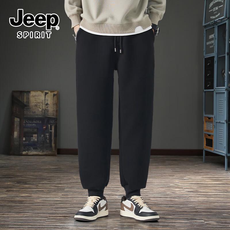 JEEP SPIRIT Men's Retro Loose Jogger Sweatpants