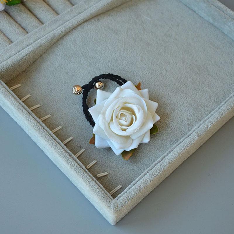 Barrette latérale rose rouge vintage pour spectacles de danse