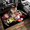 Horror Movie Icons Office Rug Chair Mat, Game Carpet, Suitable for Front Door, Bedroom, Living Room, Desk, Holiday Gift