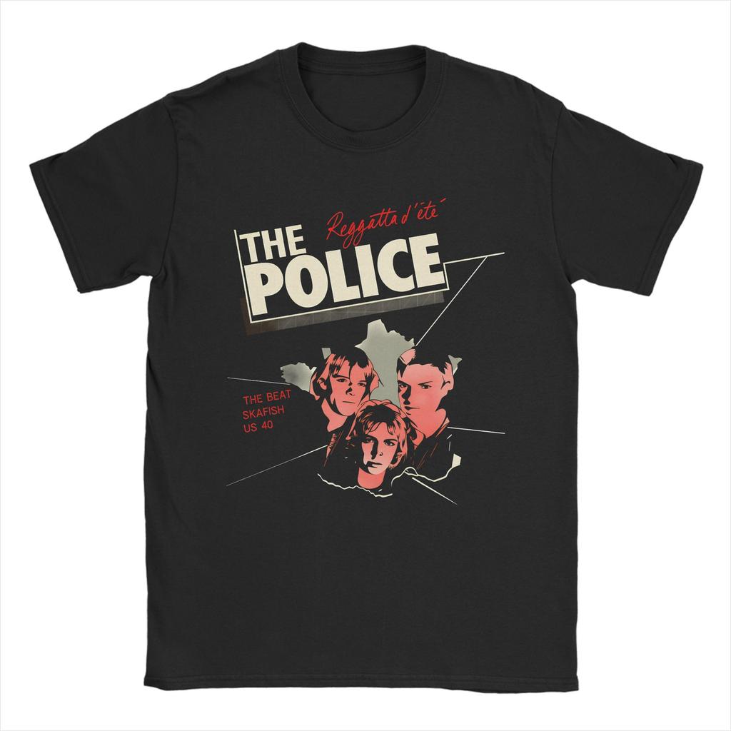 Men Synchronicity  The Police T Shirt  Cotton Clothes Awesome Short Sleeve Round Neck Tees Birthday Present TShirts