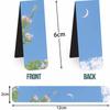 5pcs/set 4.7inch Magnetic Bookmark Set Multicolor Foldable Reading Page Label Holder Waterproof Cardboard Book Marks