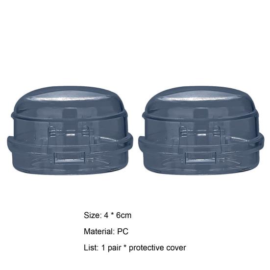 1 Pair Covers Stove Safety Transparent Heat-resistant PC Kitchen Safety Guard Gas Knob