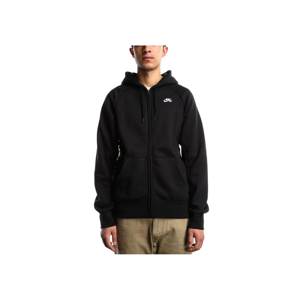 Nike Solid Color Logo Print Hoodie Men Hoodies Black 800149-010