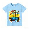 Wojans T-shirt s anime motivem, kulatý výstřih, dětské oblečení s krátkým rukávem, letní bavlněná trička, trička pro kluky a holky, dárek k narozeninám