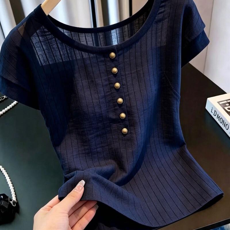 La Chapelle 2026 Lightweight Short-Sleeved Top 40 темно-синий