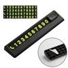 Temporary Parking Card Stop Sign Telephone Number Plate Parking Car Sign Luminous Plate Universal Digital Temporary Phone Number