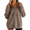 Womens Casual Long Sleeve Drawstring Sweatshirt Pullover Tops Loose Oversized Clothes