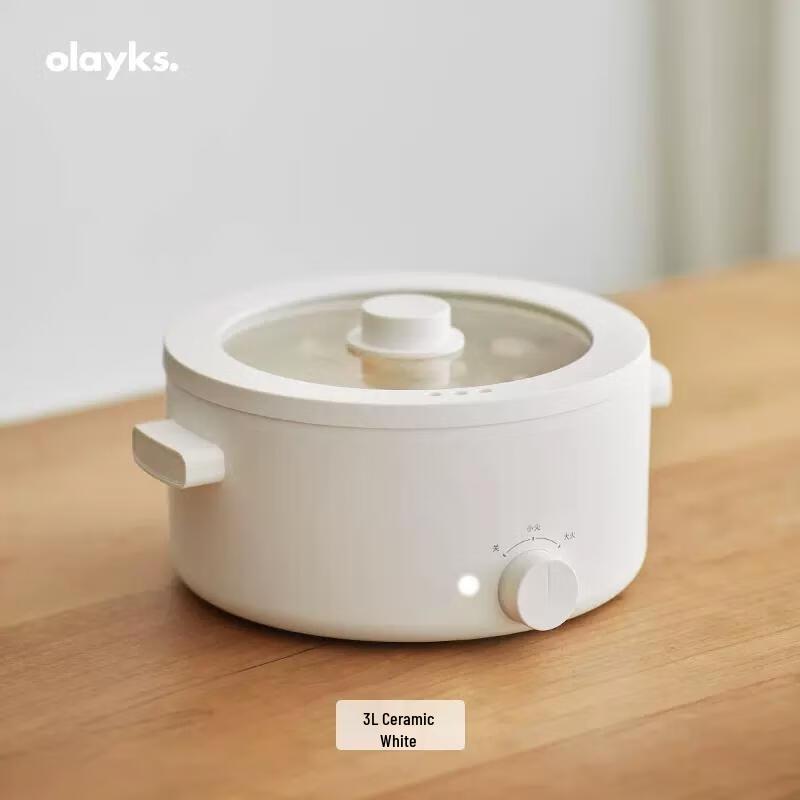 OULEKELISHI 3L Multifunctional Electric Hot Pot CN plug (adapter included)