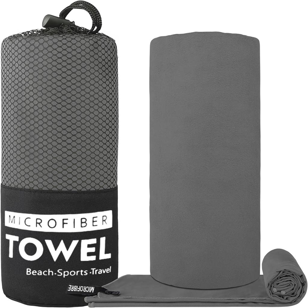 Quick Drying Towel, Lightweight Microfiber Sports Towel for Swimming, Beach, Camping, Gym, Yoga, Fast Dry Bath Towel Home