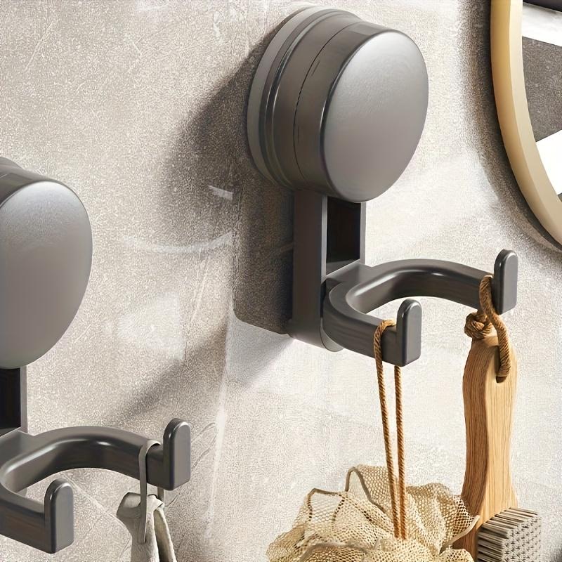 Luxury Suction Cup Hooks, Double-Hook Style No-Drill Vacuum Suction Cup Easy to Install Kitchen Storage Hooks Or Bathroom Storage Hook