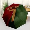Ronaldos Legendäre Nummer 7 Automatischer Outdoor-Regenschirm Einziehbares Design mit 8-Rippen-Haltbarkeit Robuste Konstruktion für den täglichen Gebrauch im Freien