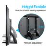 Max Load 50KG Universal TV Stand Legs Table Top TV Stand Pedestal Riser TV Feet for 32" - 75" Flat Curve Screen