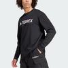 adidas TERREX Unisex Black Outdoor AEROREADY Long Sleeve T-Shirt IZ0351