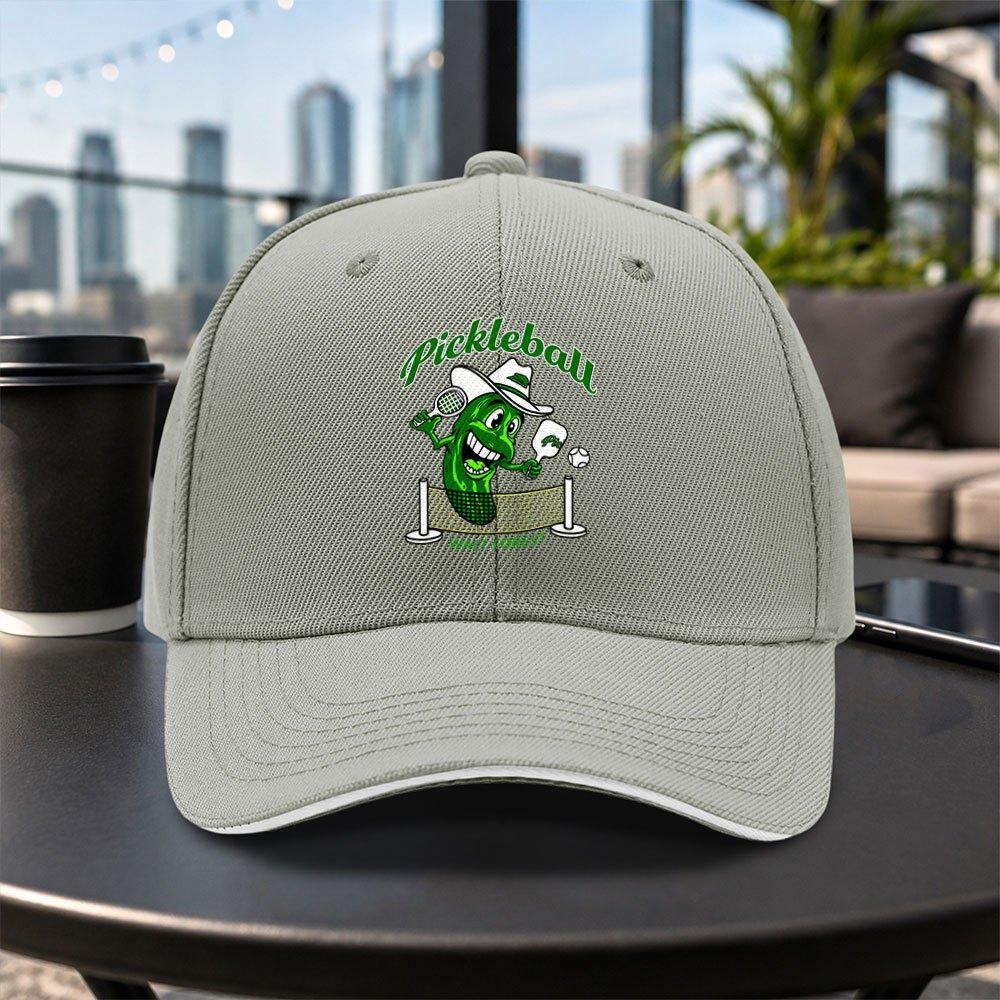 Pickleball Cartoon Pattern Baseball Cap Unisex Adjustable Duckbill Cap Lightweight Casual Outdoor Hat Multiple Colors