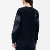 Fila Athletics Leopard Print Knit Sweatshirt Women Sweatshirt Deep-Black A11W211210FBK