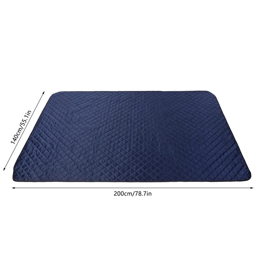 Outdoor Picnic Blanket Waterproof Quilted Fleece Stadium Blanket with Warm Polar Fleece Lining and Carry Sack