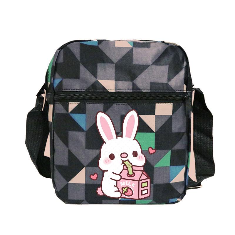 New student fashion shoulder bag personalized printing children's portable multifunctional messenger bag