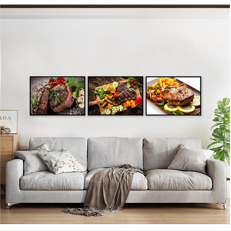 Western Restaurant Theme Decorative Painting Steak Canvas Posters Wall Art Pictures Home Decor Hotel Decoration Gift