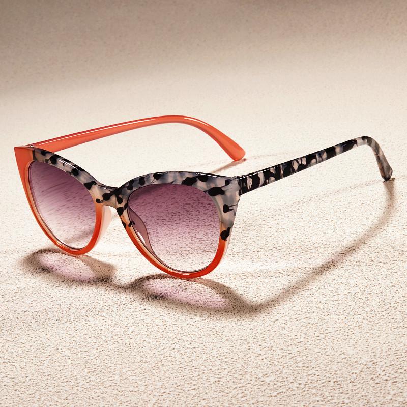 Retro Fashion Cat Eye Presbyopia Glasses Fashion Gradient Reading Glasses UV Resistant Sunglasses 0 To+4.0
