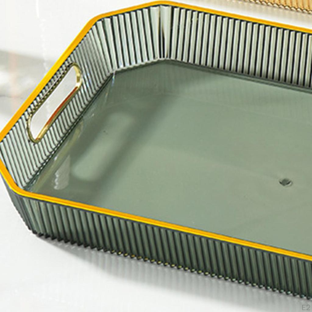 Serving Trays,Modern Rectangular Decorative Tray for Coffee Table Living Room Kitchen Countertop