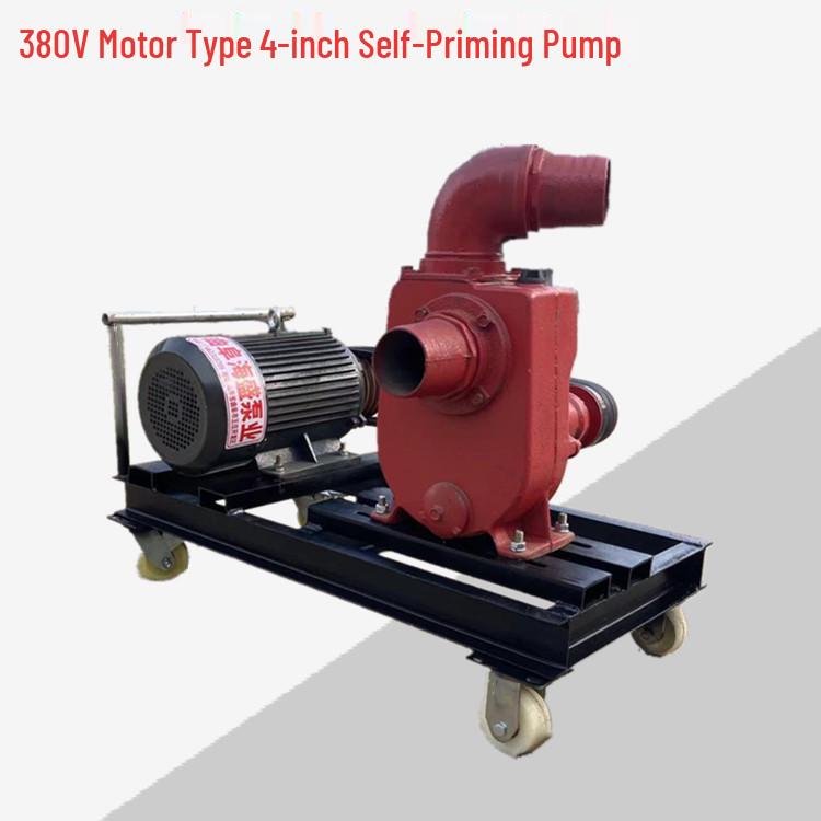 6-Inch Cast Iron Self-Priming Pump for High-Flow Engineering and Drainage Applications