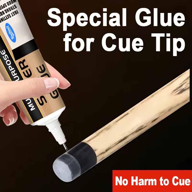 Billiard Cue Tip Repair Glue - High-adhesion for Strong,Crack-resistant Bonding. Quickly Fixes Issues Such as Detached,Loose,or