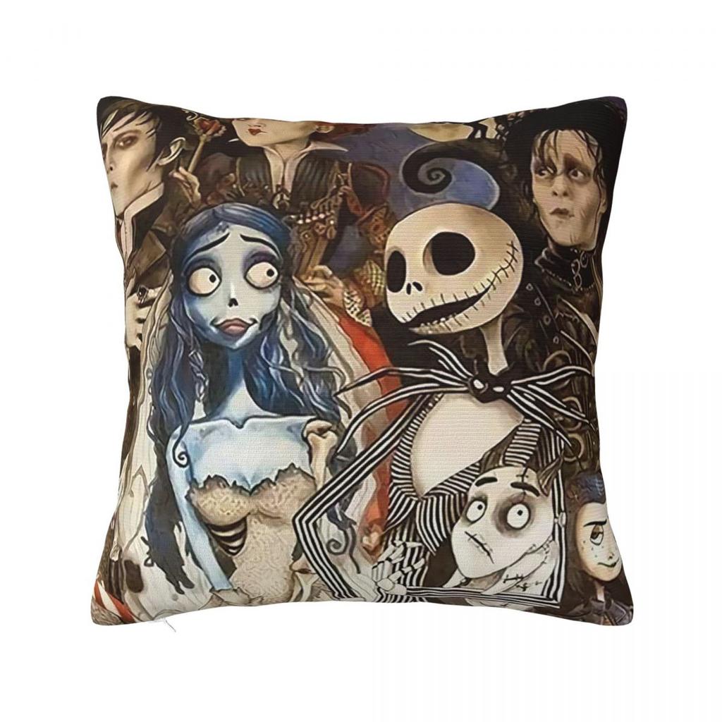 Coraline Jones Square Pillow Case Decorative Pillow the Secret Door Fantasy Casual Cushion Covers