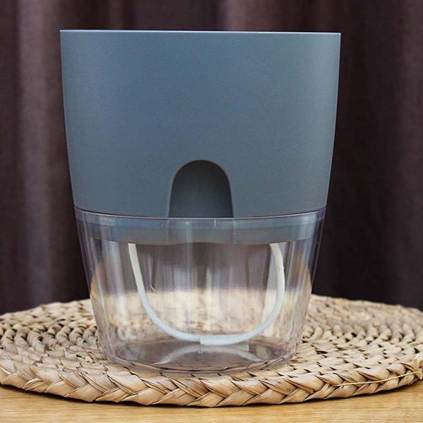 

Двухслойный автоматический полив для помещений Садовые принадлежности Зеленый укроп Офисные суккуленты Гидропонные цветочные горшки Кашпо Горшок для растений Домашний декор S