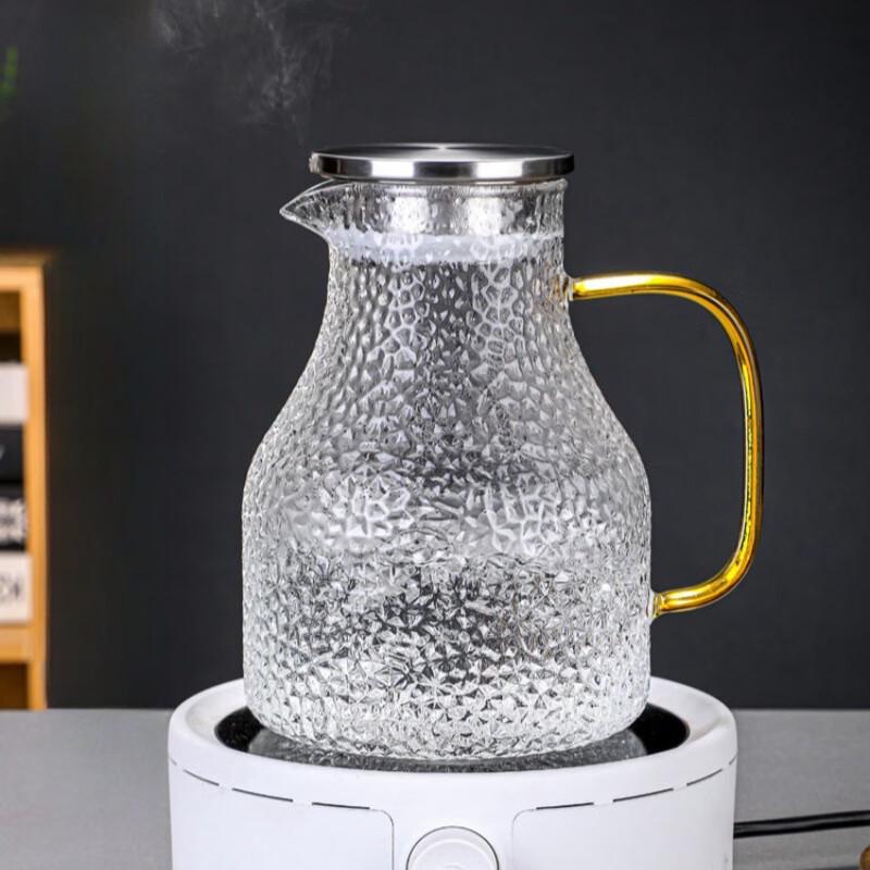 Diller Hammered Glass Cold Water Pitcher