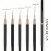 Nail Art Liner Brushes 5Pcs Painting Nail Art Brush Plastic Handle Nail Dotting Drawing Tool for Long Lines, Fine Drawing Sizes 7/9/11/15/25mm