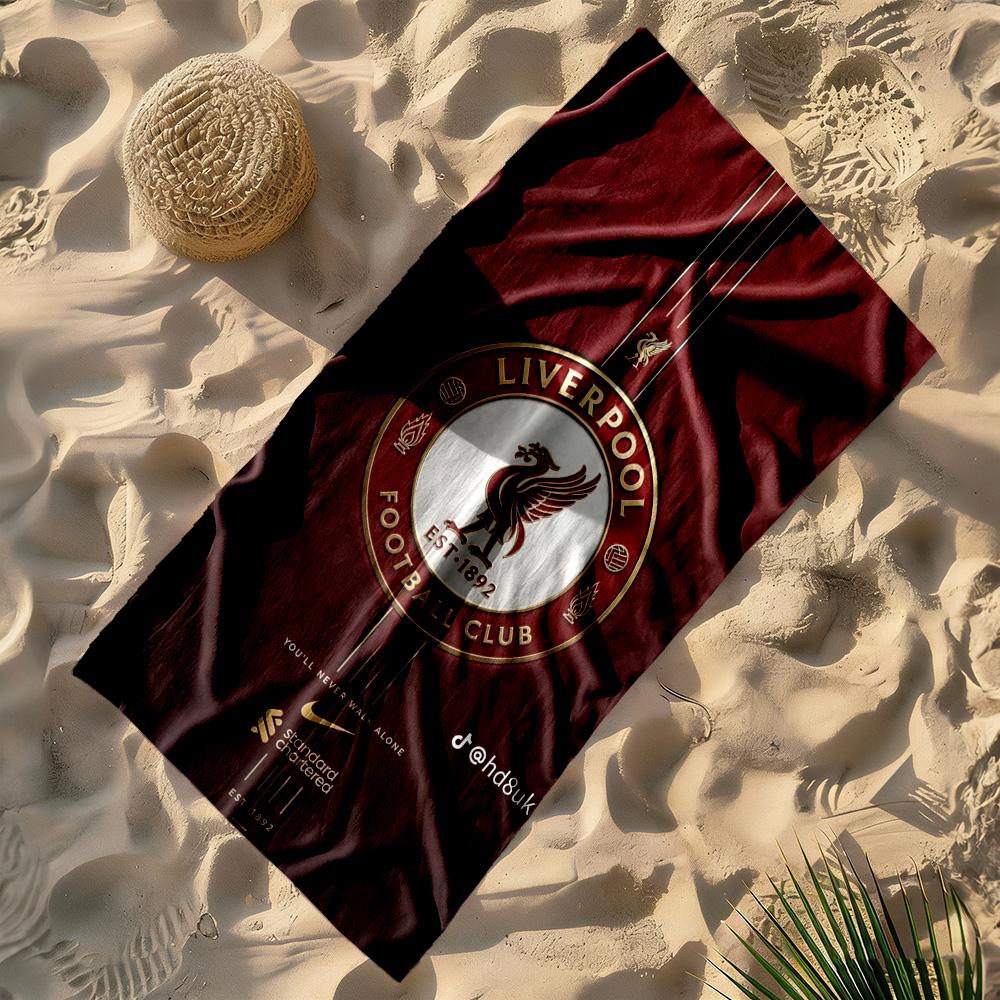Liverpool Beach Towel High Absorbency Quick-Dry Comfortable Lightweight Perfect for Traveling Yoga Camping and Swimming