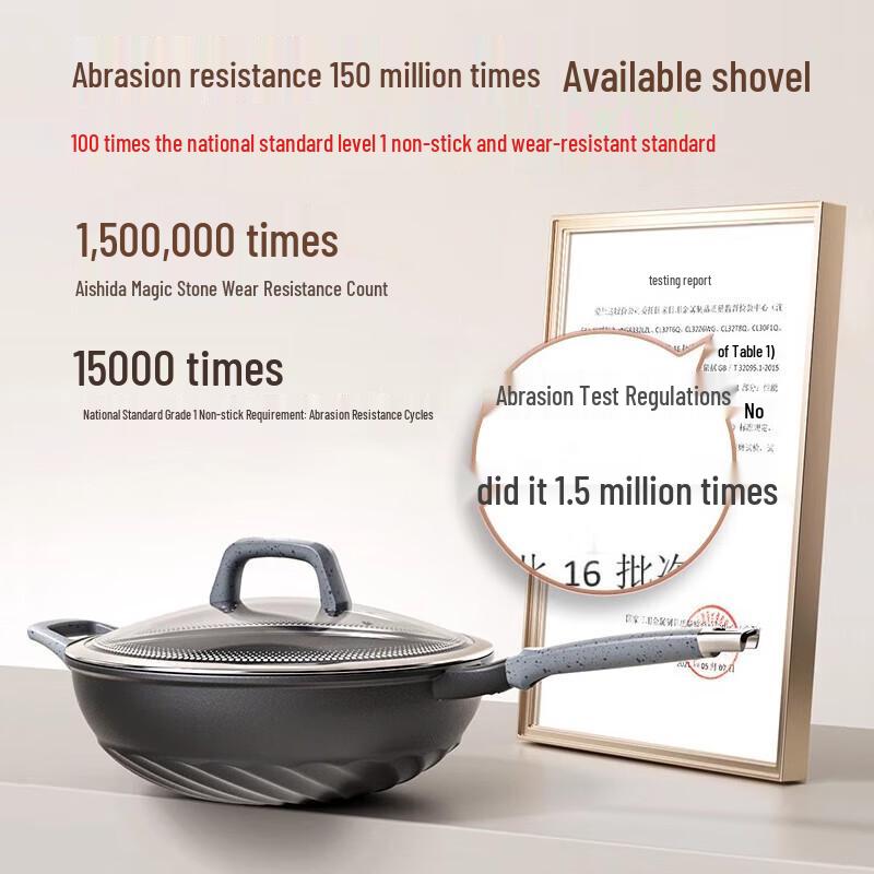 ASD 32cm Magic Stone Non-stick Wok
