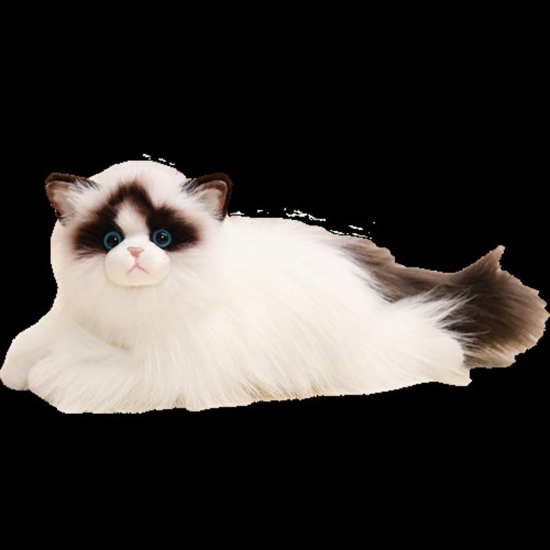 Neue Süße Siamkatzenpuppe, Stoffpuppe, Plüschtierpuppe