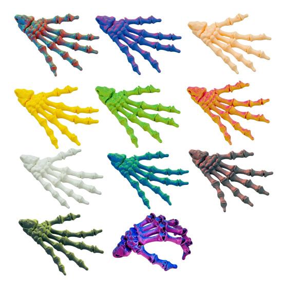 Ghost Hand Decoration Realistic 3D Printed Skeleton Hand Model Haunted House Ornament DIY Project Accent