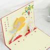Intricate 3D Moon Festival Card Foldable Card for Middle Autumn Festival Greetings and Decoration Handmade Postcard