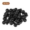 50pcs Plastic Cord Locks Spring Slider Toggles Clip End Stopper Fastener Round Ball Shape for Drawstrings Paracord Shoelace 8mm