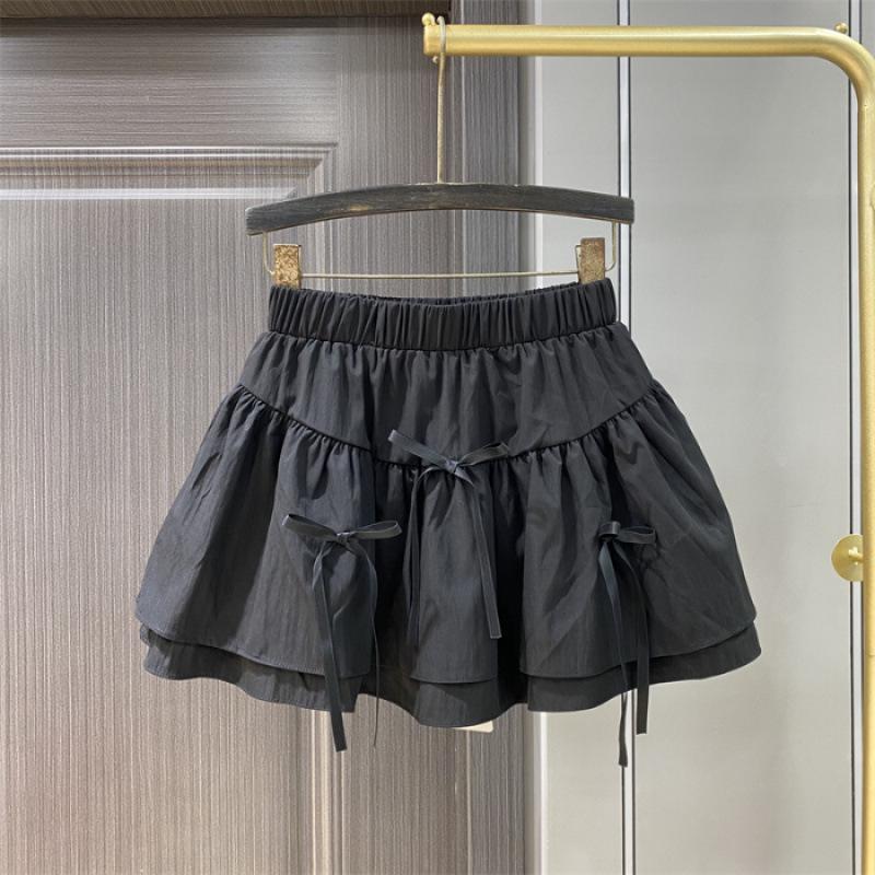 

Белое платье с лоскутным узором и эластичной талией с бантом - Весенняя коллекция начала 2025 года S