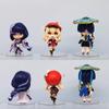 Genshin Impact Klee Yae Miko Raiden Shogun Anime Figure PVC 6Pcs/ Set Cute Model Collection Oranments Toy Gift 10CM