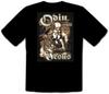 Unisex Tees 100% Cotton Men's Women's Tops Odin Viking Freya Wotan Valhalla Viking Thor Vandals Black T-shirt -182-