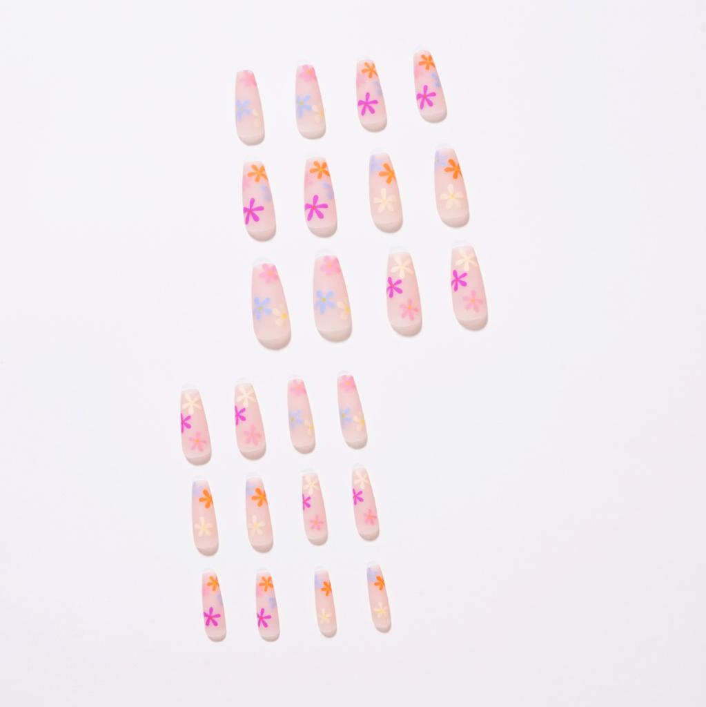 24 Stück Aufdrücknägel Falsche Nägel Französische Maniküre Tragbare Nägel Diamant Schmetterling Nägel Nagelaufkleber Nagelaufkleber Außenhandel Ballett Nägel
