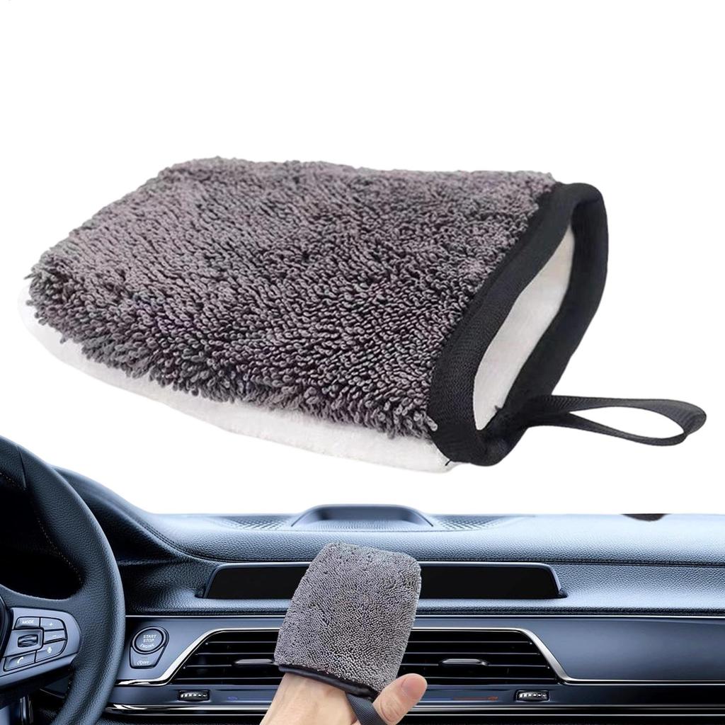 1PC Wash Mitt Soft Microfiber Car Wax Applicator Mitts Polishing Sponge Wax Foam Applicator Pad for Car Cleaning Accessories