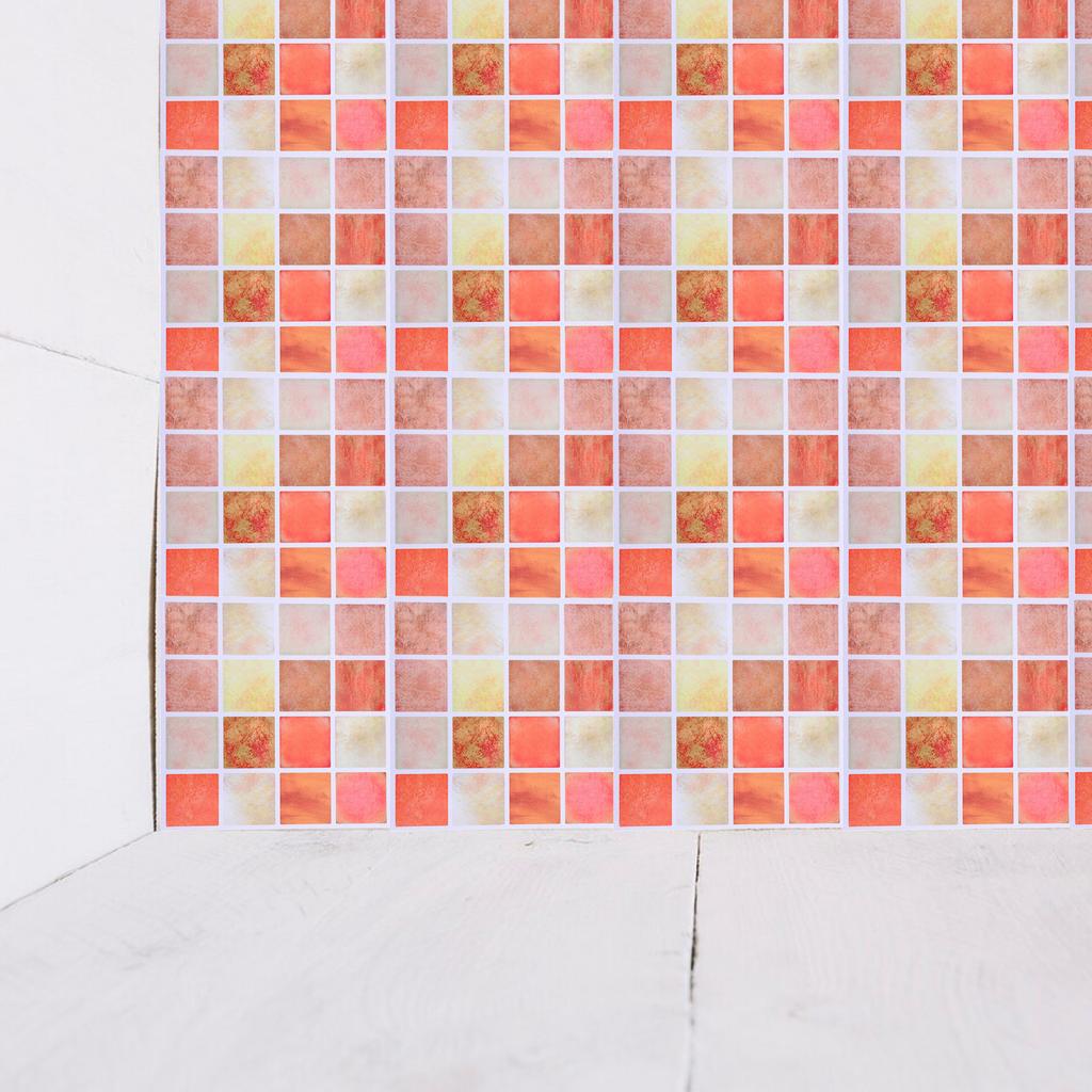 30Pcs Waterproof 3D Peel and Stick Tile Stickers PVC Self Adhesive Backsplash Wall Decor for Kitchen Bathroom Modern Mosaic